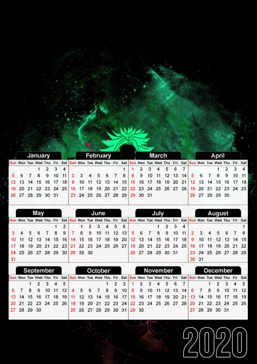  Broly - Burori para A3 Photo Calendar 30x43cm