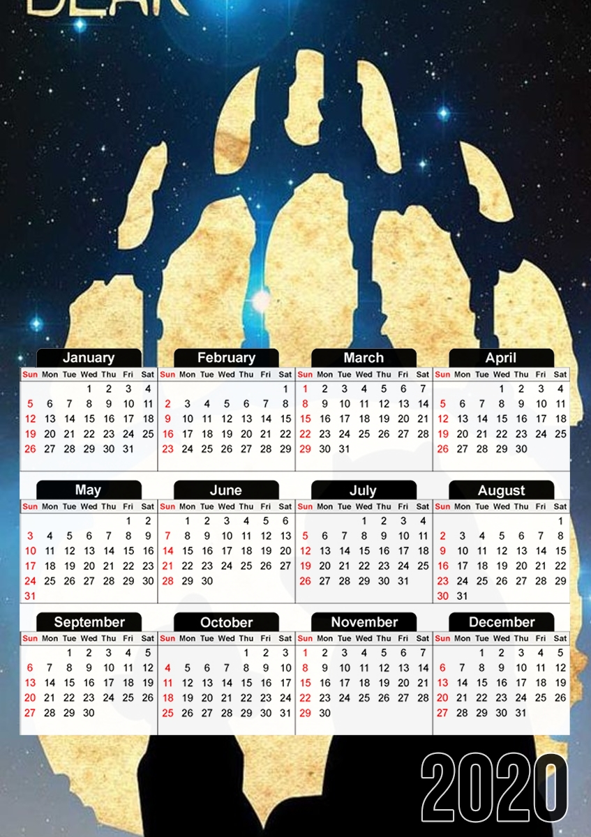  Brother Bear para A3 Photo Calendar 30x43cm