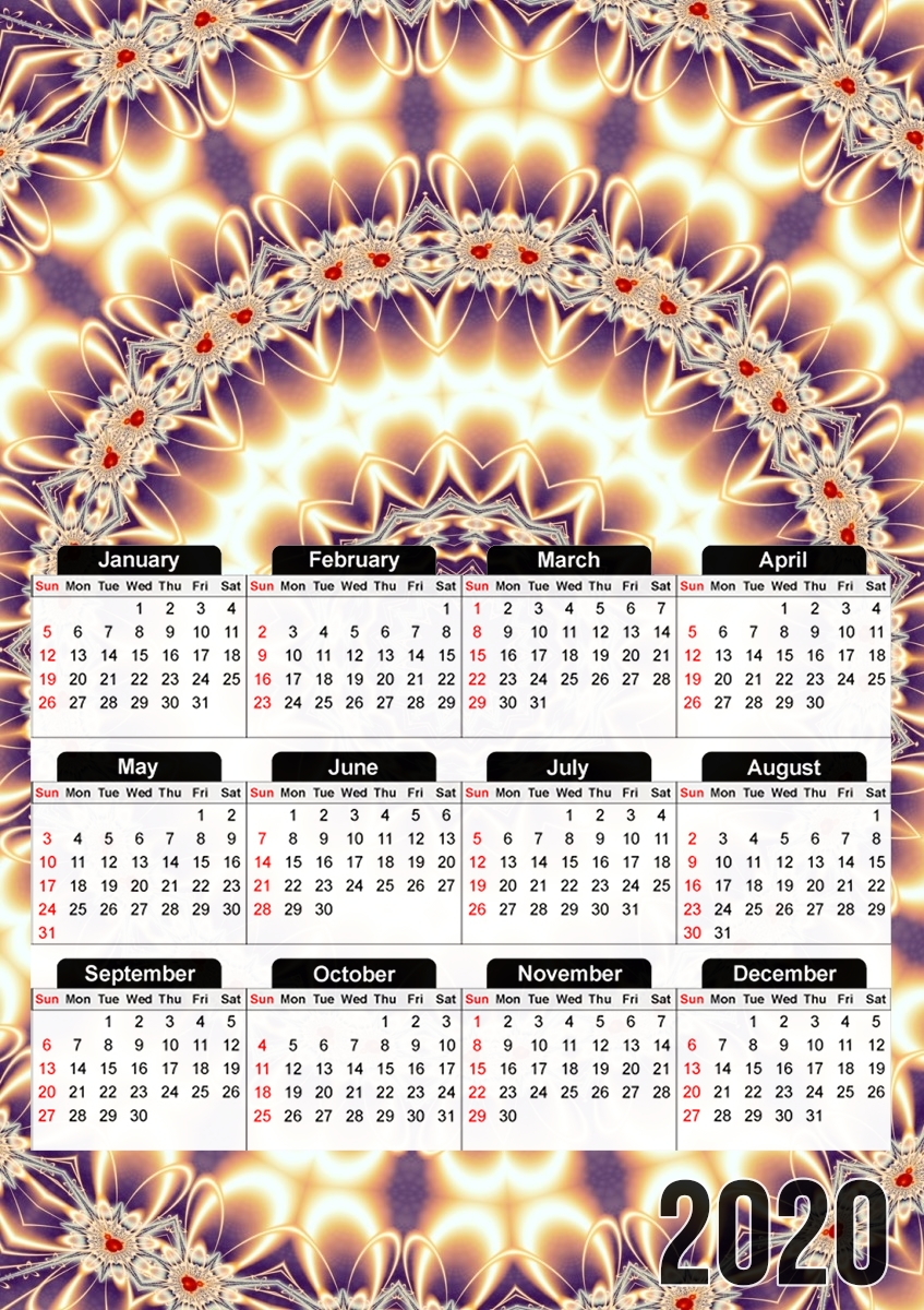  burst para A3 Photo Calendar 30x43cm