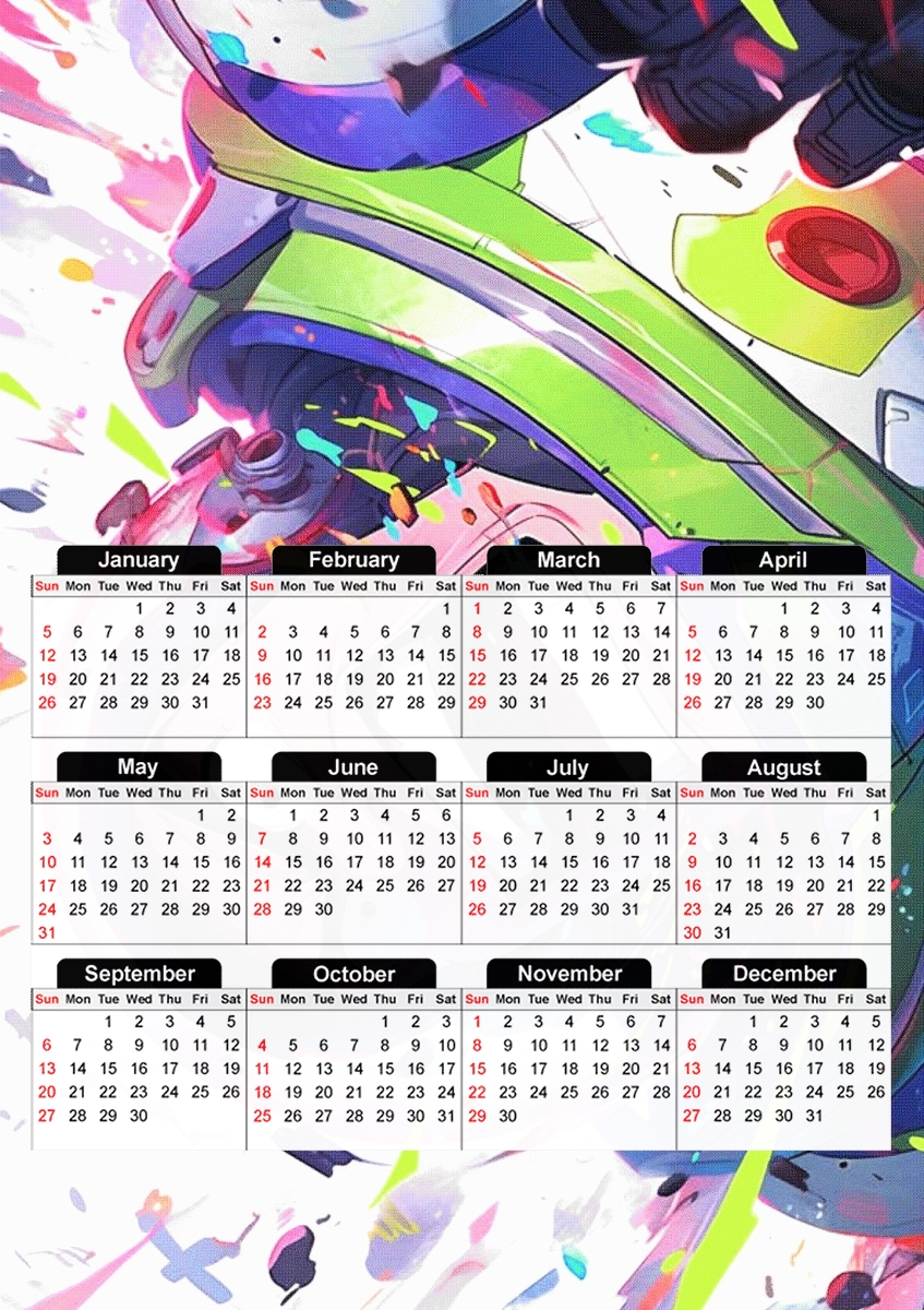  Buzz Angry para A3 Photo Calendar 30x43cm