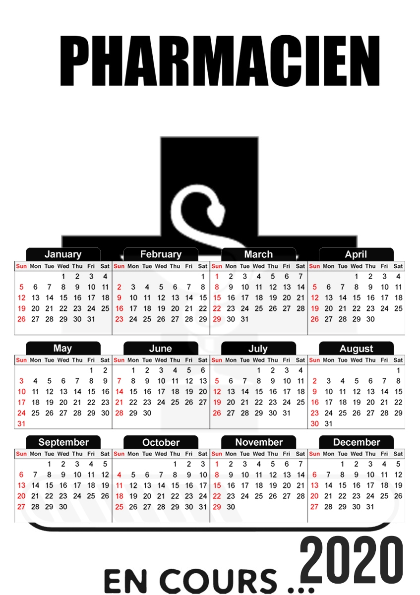  Cadeau etudiant Pharmacien en cours para A3 Photo Calendar 30x43cm