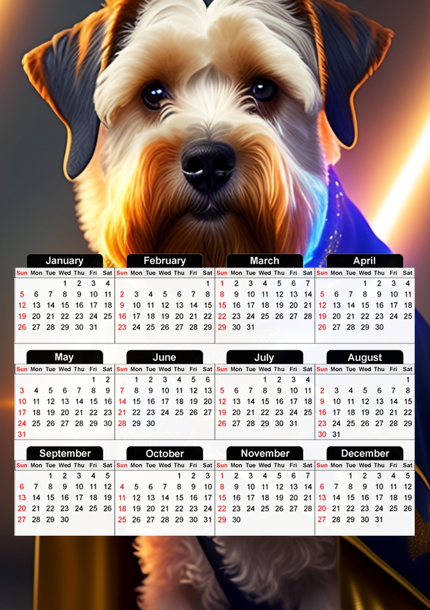  Cairn terrier para A3 Photo Calendar 30x43cm