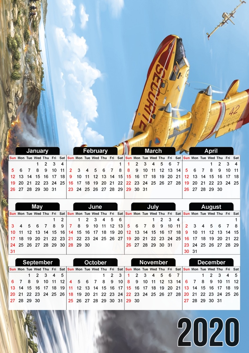  Canadair para A3 Photo Calendar 30x43cm