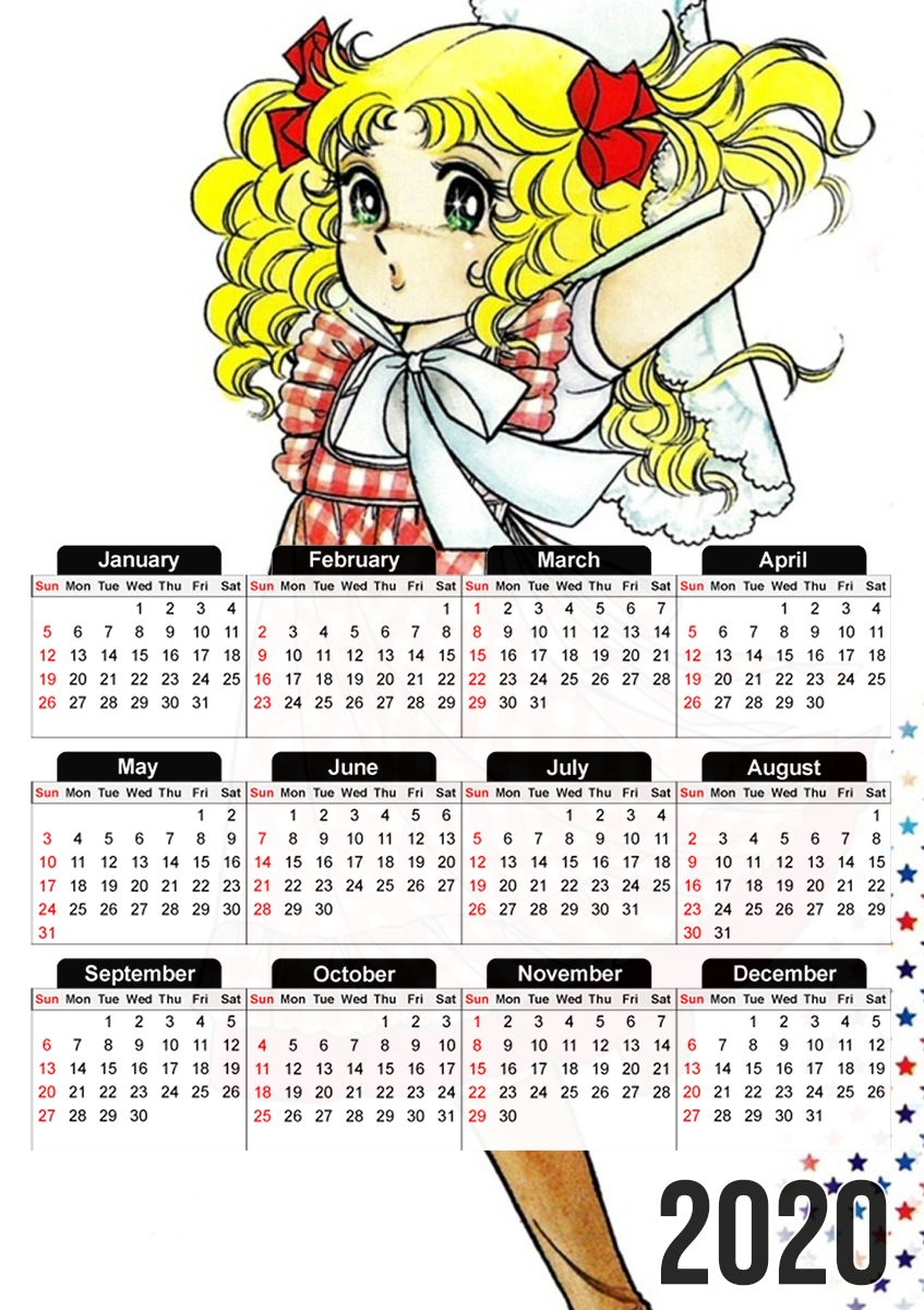  Candice White Adley Candy Candy para A3 Photo Calendar 30x43cm