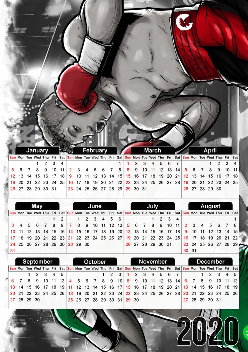  Canelo vs Chavez Jr CincodeMayo  para A3 Photo Calendar 30x43cm