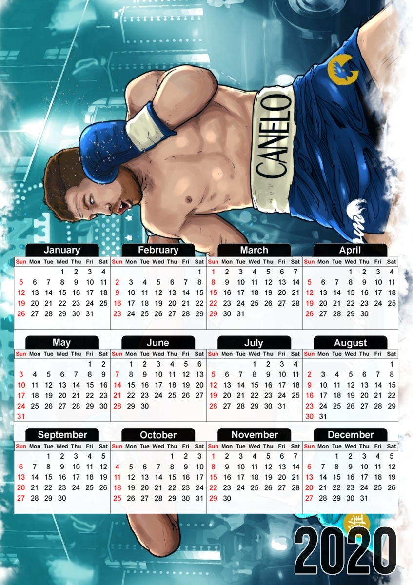  Canelo vs Golovkin 16 September para A3 Photo Calendar 30x43cm