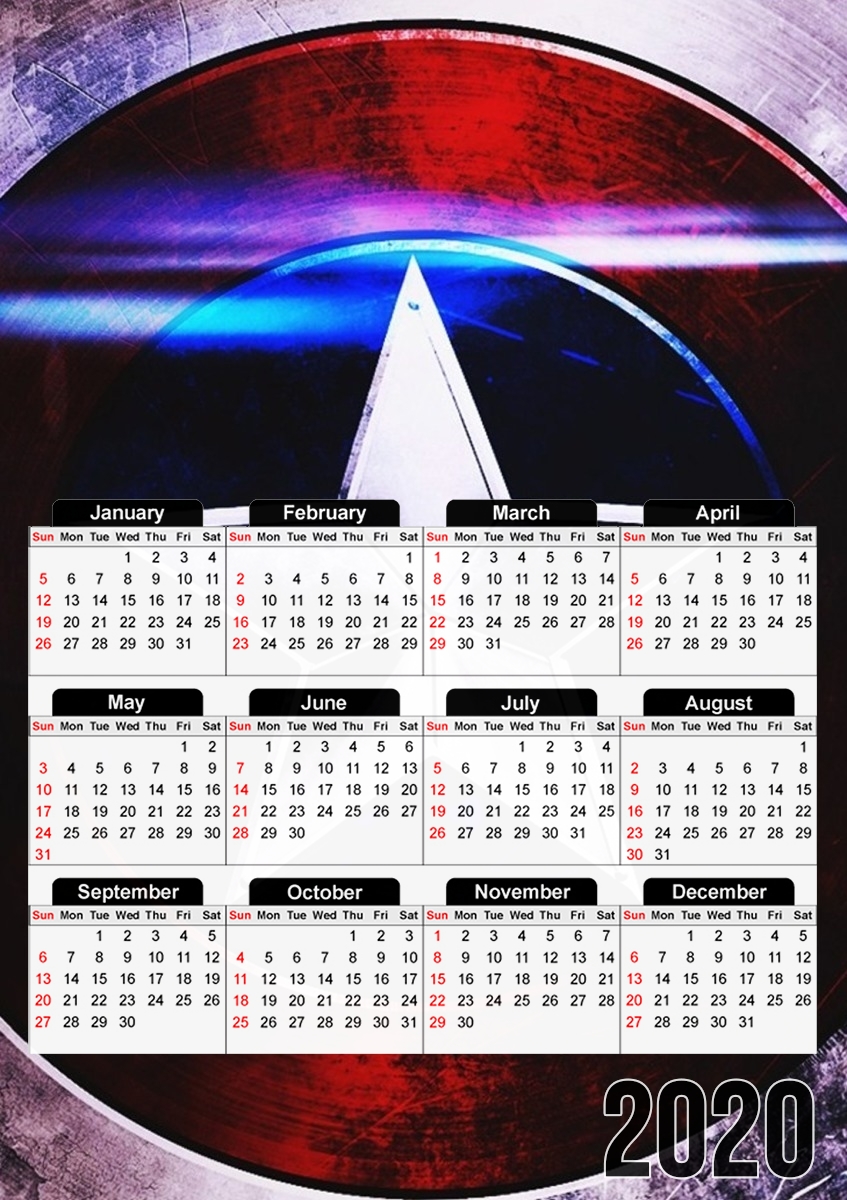 Captain America Shield para A3 Photo Calendar 30x43cm