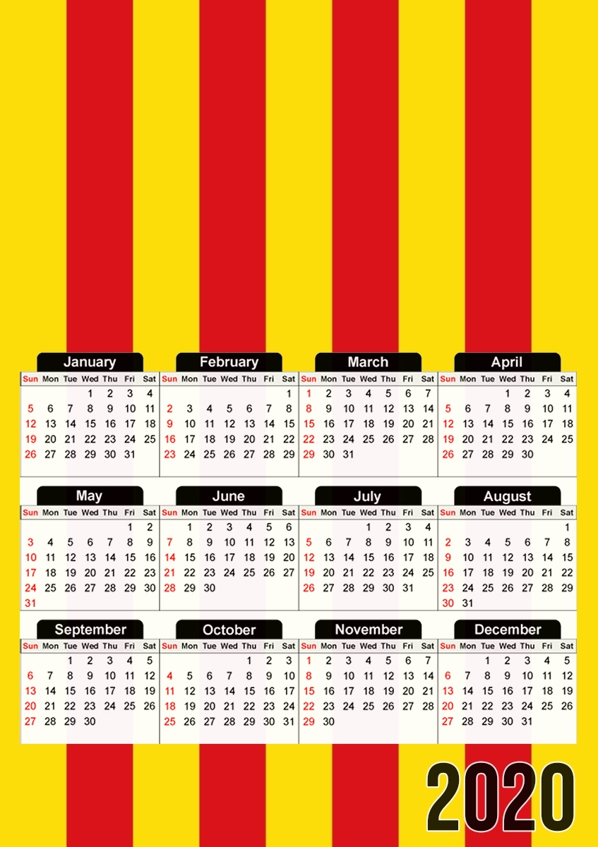  Cataluña para A3 Photo Calendar 30x43cm