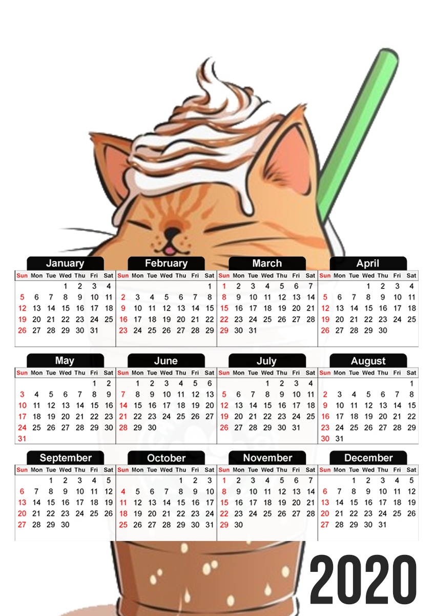  Catpuccino Caramel para A3 Photo Calendar 30x43cm