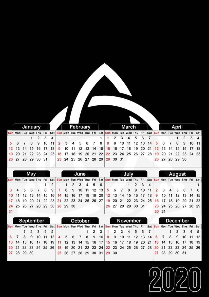  Celtique symbole para A3 Photo Calendar 30x43cm