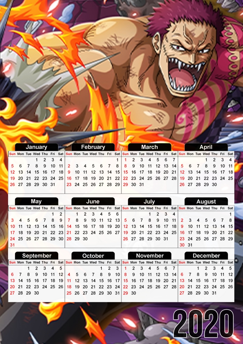  Charlotte Katakuri para A3 Photo Calendar 30x43cm