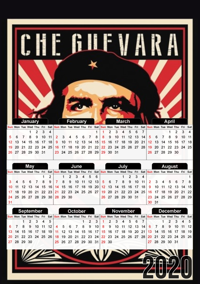  Che Guevara Viva Revolution para A3 Photo Calendar 30x43cm