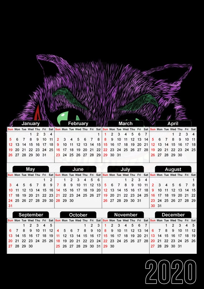  Cheshire Joker para A3 Photo Calendar 30x43cm