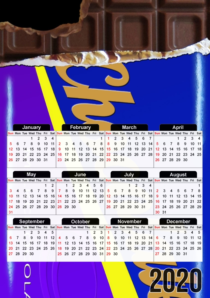  Barra de chocolate para A3 Photo Calendar 30x43cm