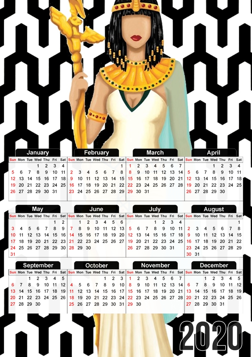  Cleopatra Egypt para A3 Photo Calendar 30x43cm