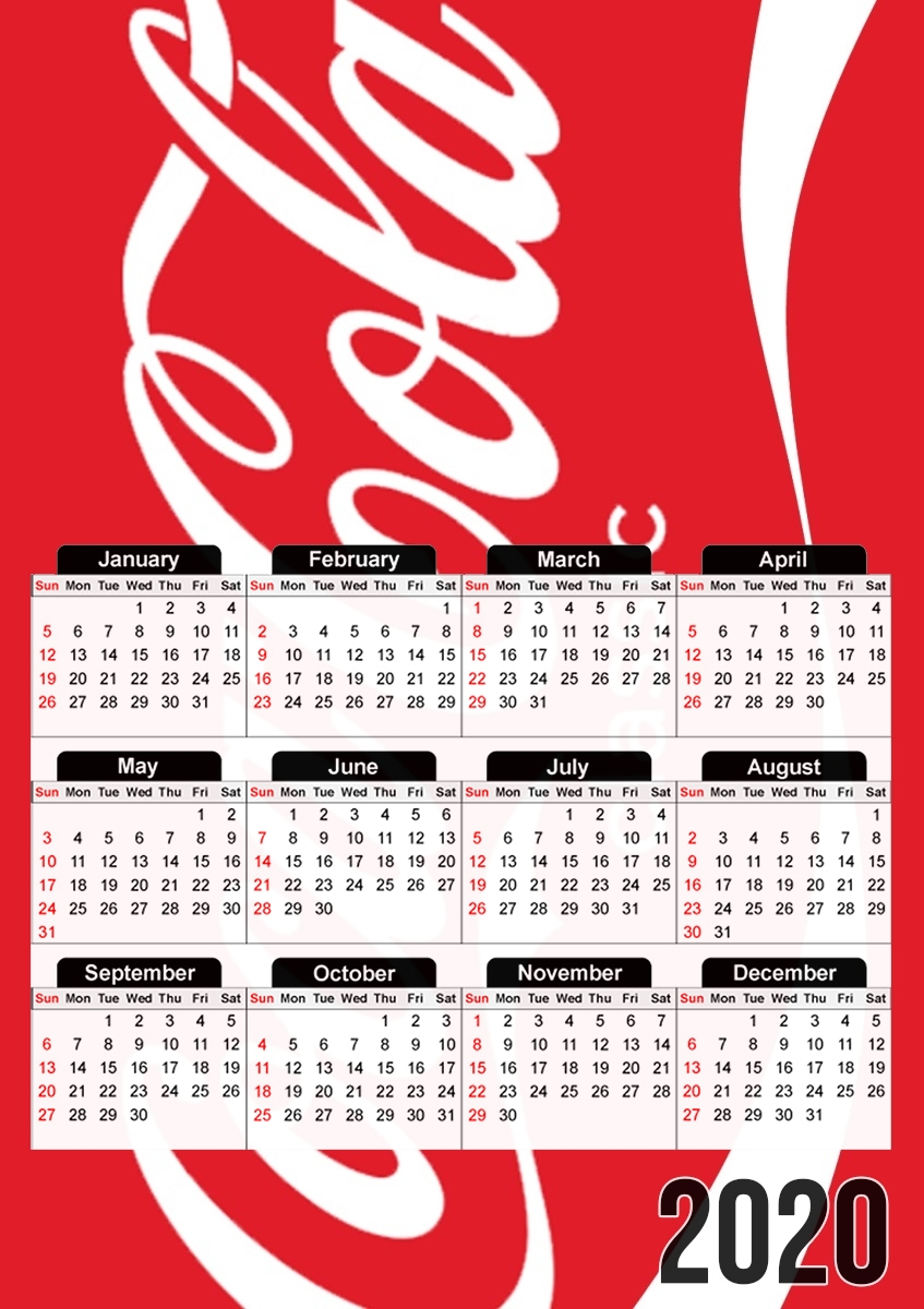  Coca Cola Rouge Classic para A3 Photo Calendar 30x43cm