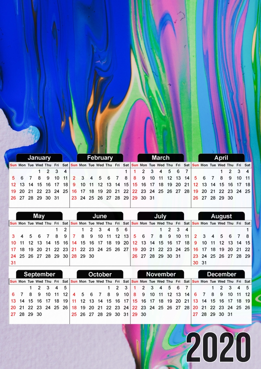  COLOR LAVA para A3 Photo Calendar 30x43cm