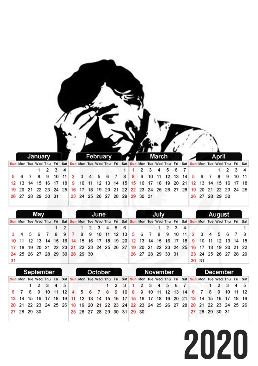  Columbo my wife says to me para A3 Photo Calendar 30x43cm