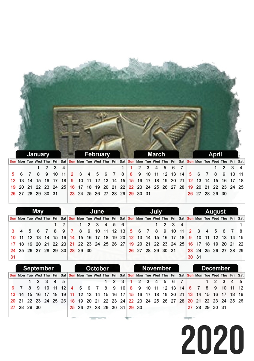  Commando Marine para A3 Photo Calendar 30x43cm