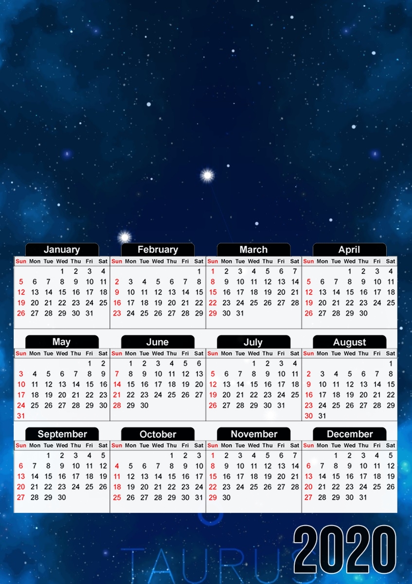  Constellations of the Zodiac: Taurus para A3 Photo Calendar 30x43cm