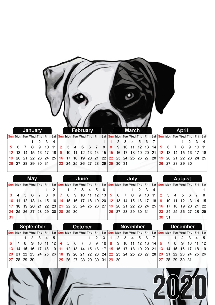  Cool Dog para A3 Photo Calendar 30x43cm