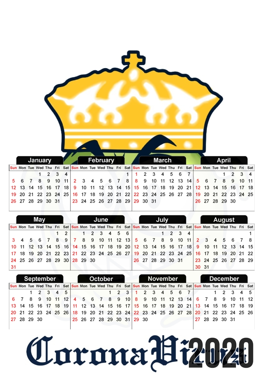  Corona Virus para A3 Photo Calendar 30x43cm