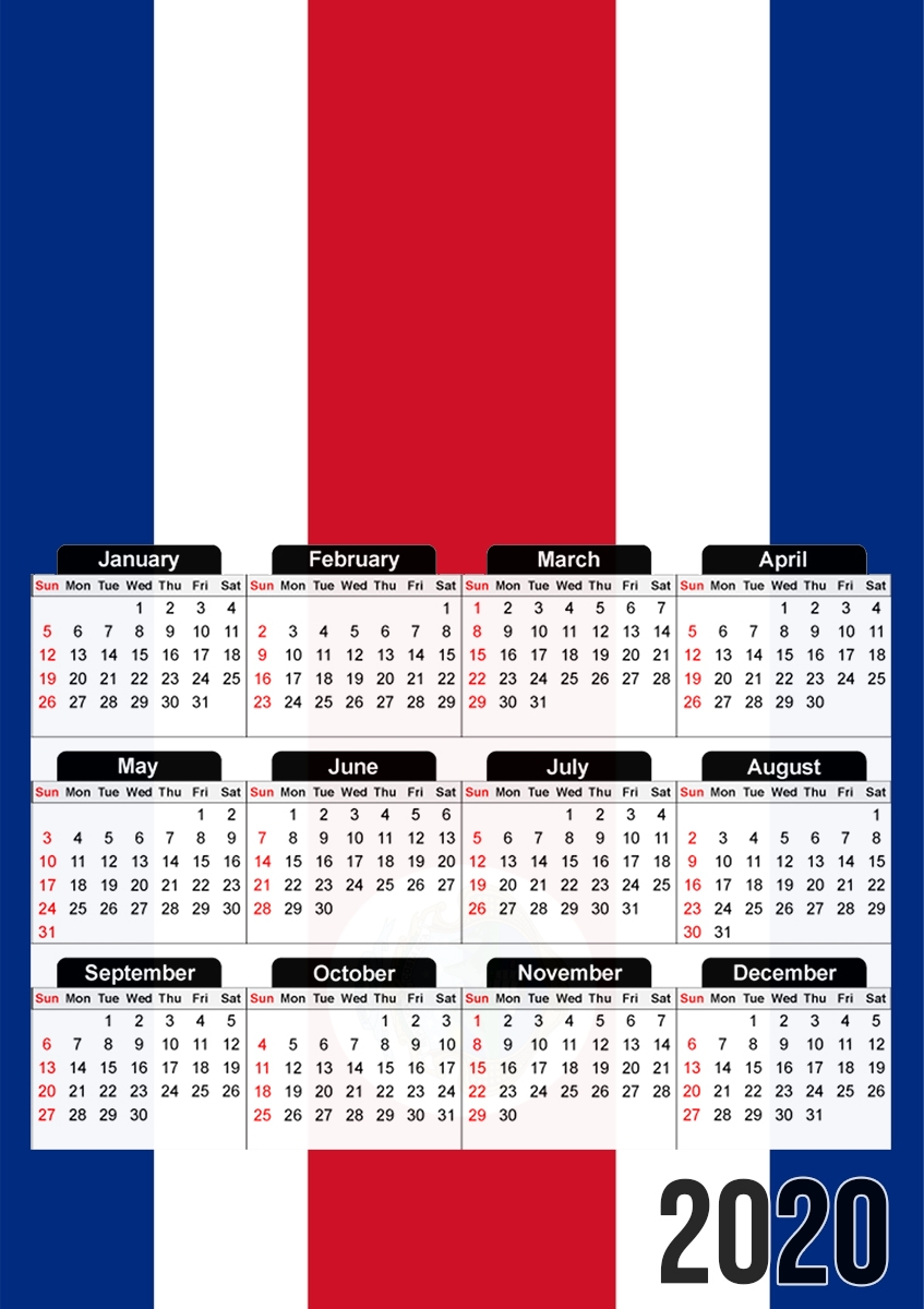  Costa Rica para A3 Photo Calendar 30x43cm