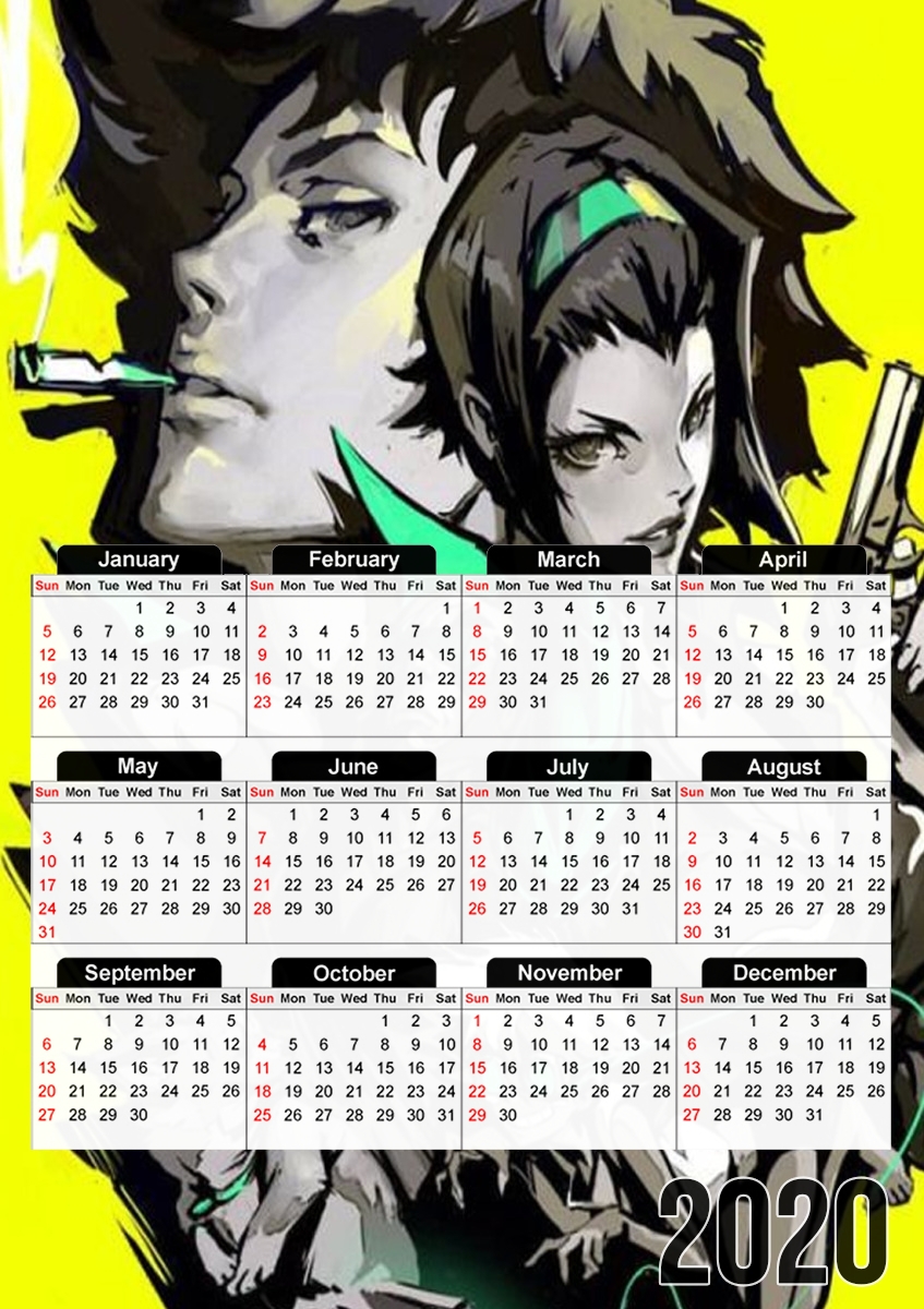  Cowboy Bebop para A3 Photo Calendar 30x43cm