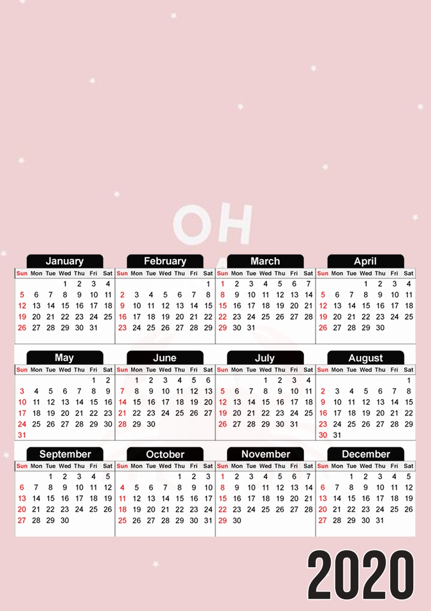  Crabe Pinky para A3 Photo Calendar 30x43cm