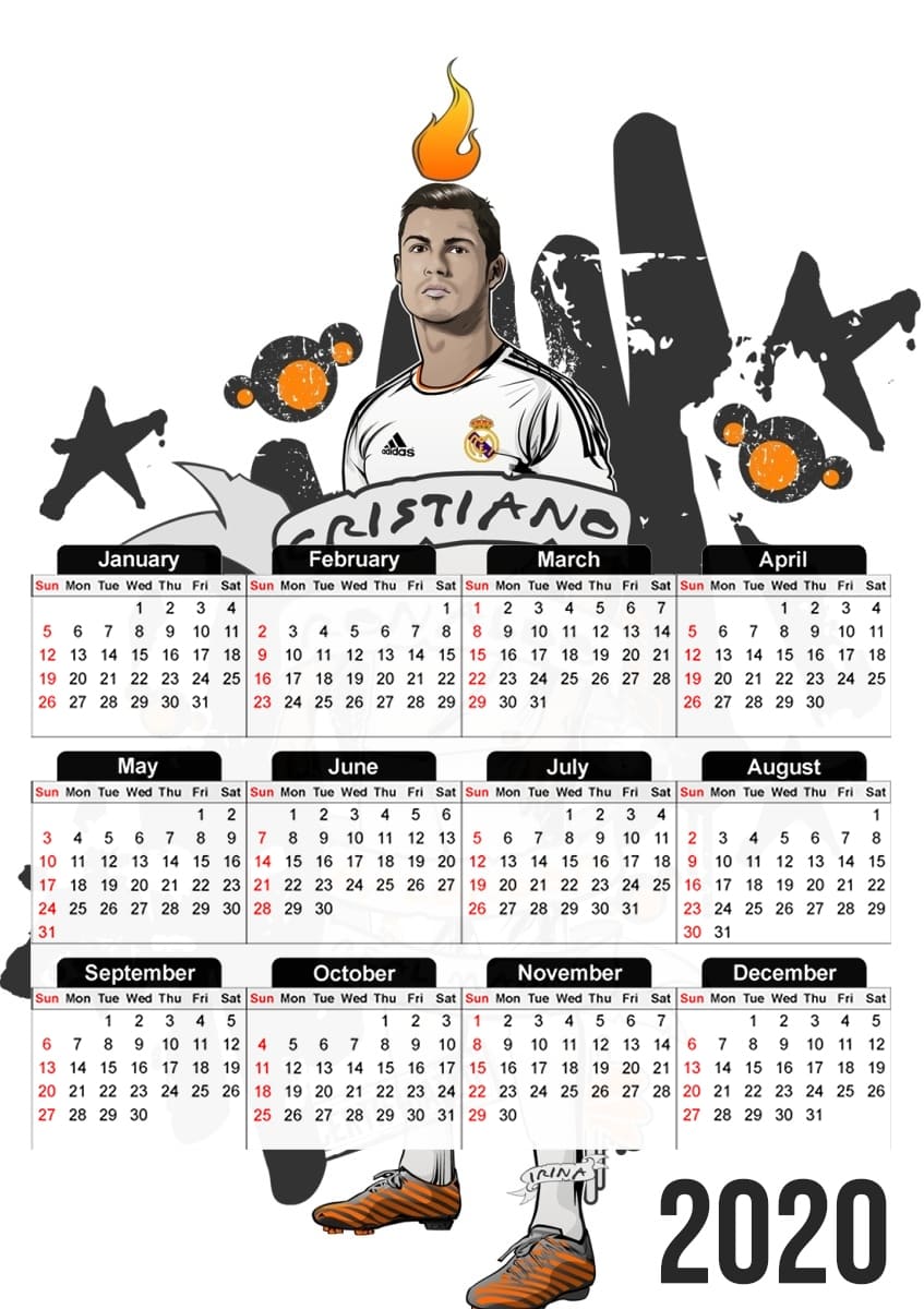  Cristiano Ronaldo para A3 Photo Calendar 30x43cm