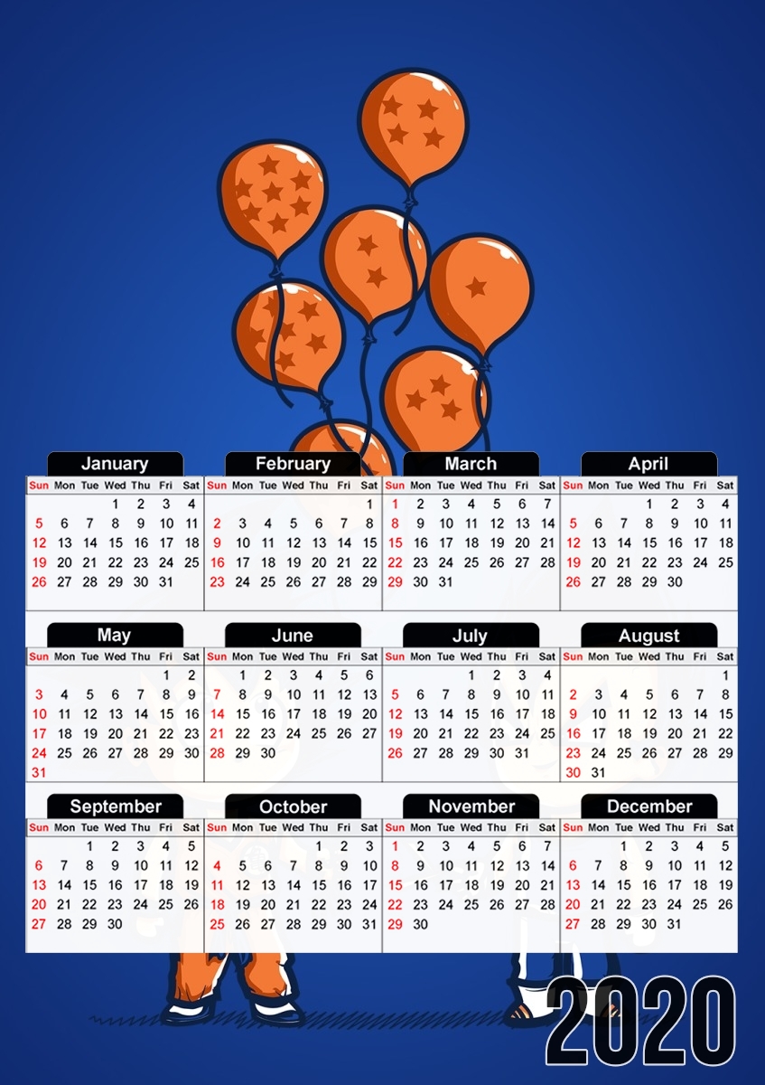  Crystal Balloons para A3 Photo Calendar 30x43cm