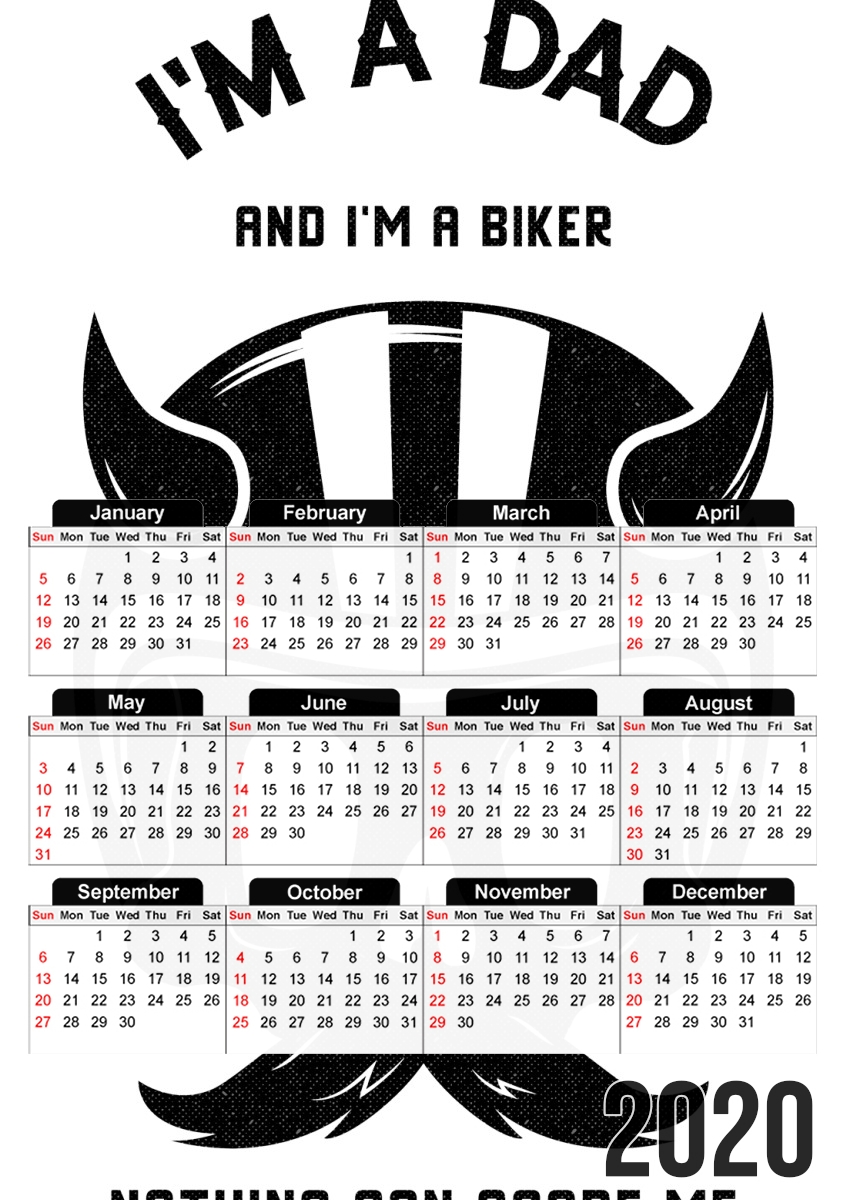  Dad and Biker para A3 Photo Calendar 30x43cm