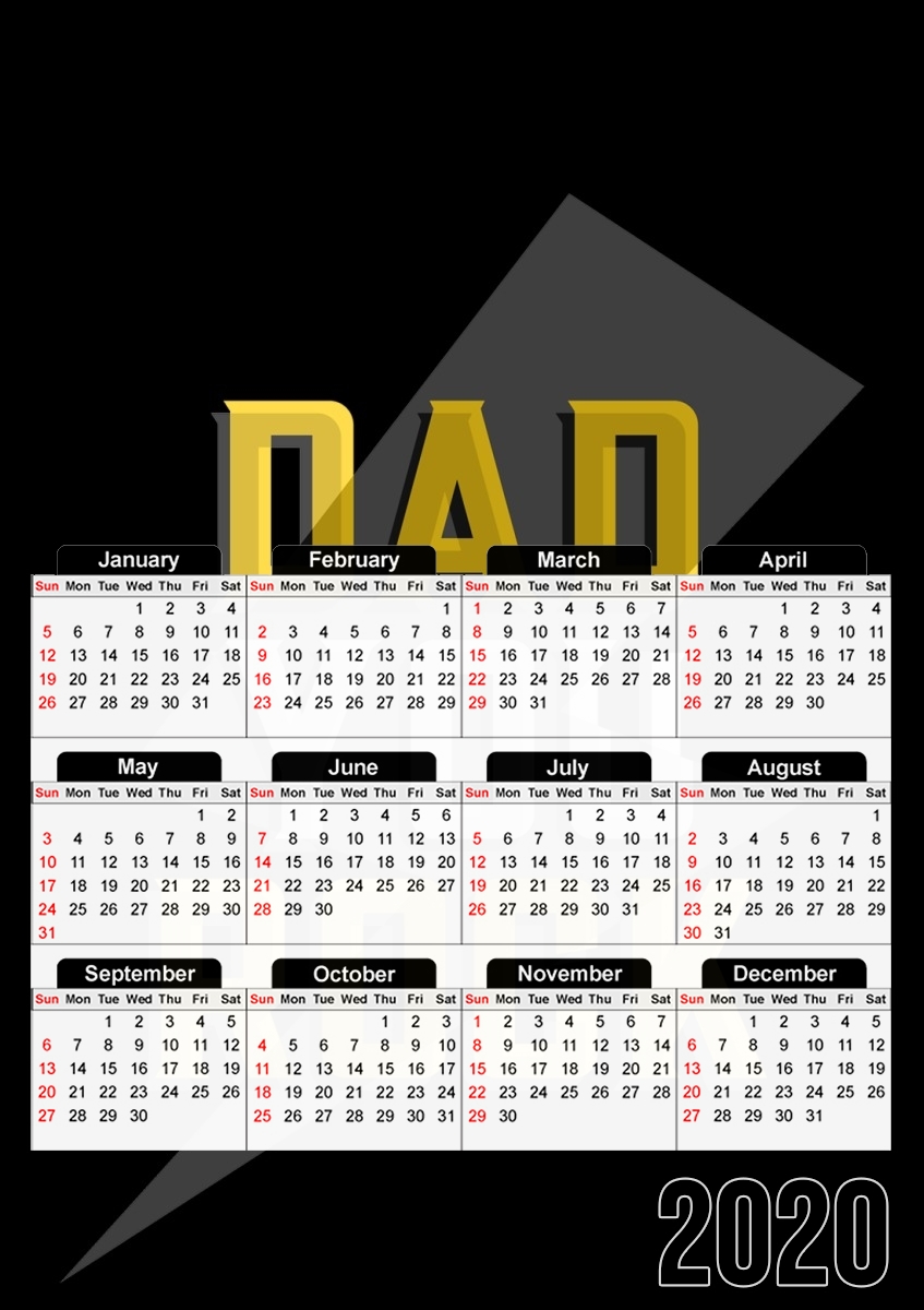  Dad rock You para A3 Photo Calendar 30x43cm