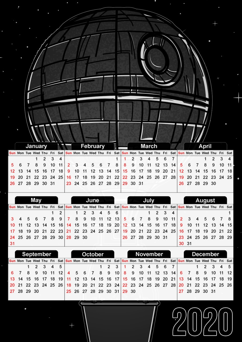  Dark Balloon para A3 Photo Calendar 30x43cm