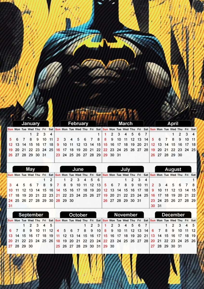  Dark Bat V3 para A3 Photo Calendar 30x43cm