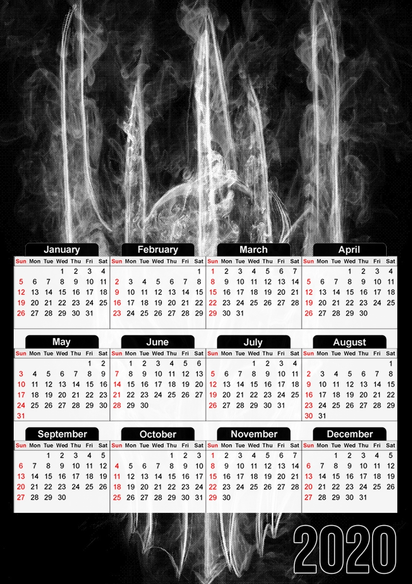  Dark Lord Smoke para A3 Photo Calendar 30x43cm