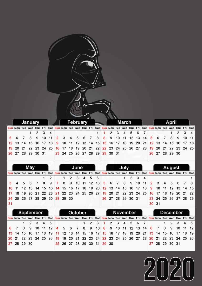  Dark Walker para A3 Photo Calendar 30x43cm