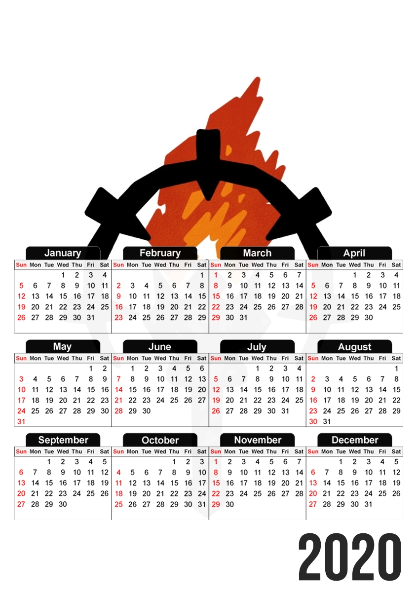  Darkest Dungeon Torch para A3 Photo Calendar 30x43cm