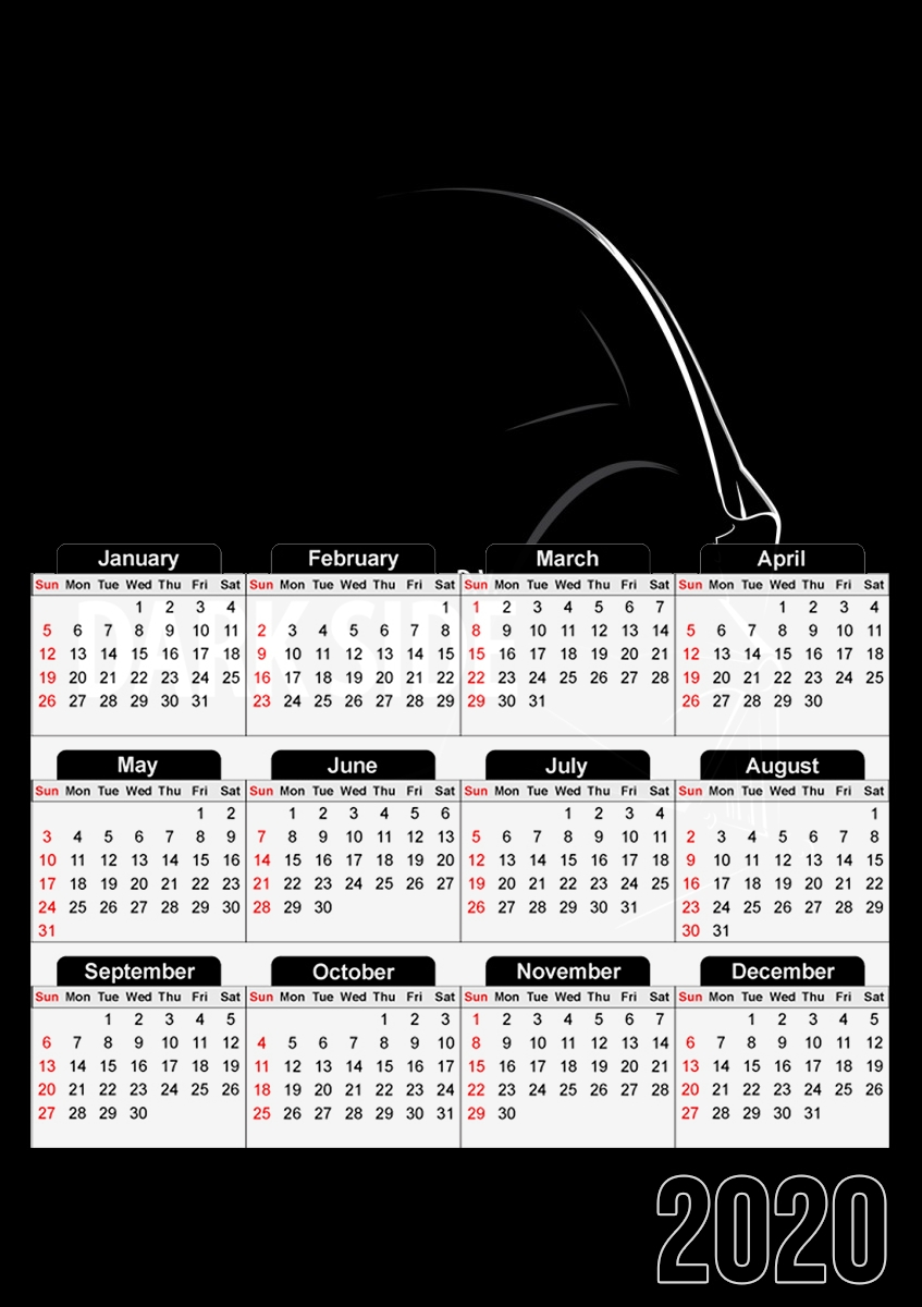  Darkside para A3 Photo Calendar 30x43cm