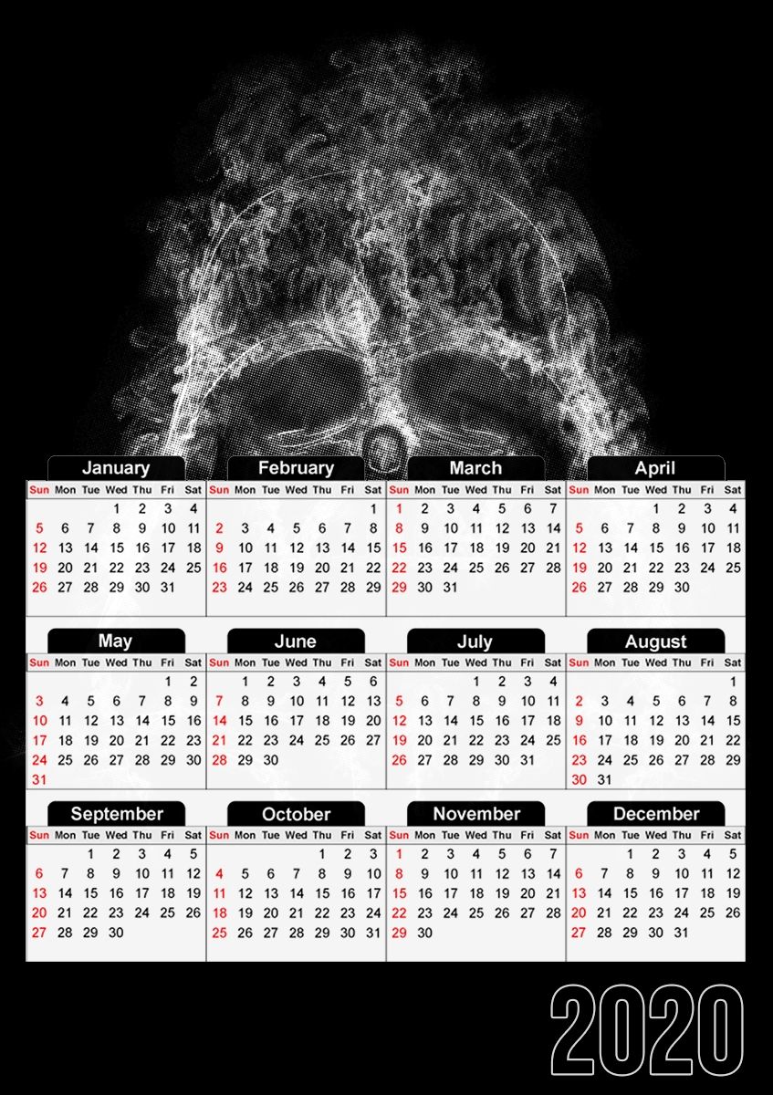  Darth Smoke para A3 Photo Calendar 30x43cm