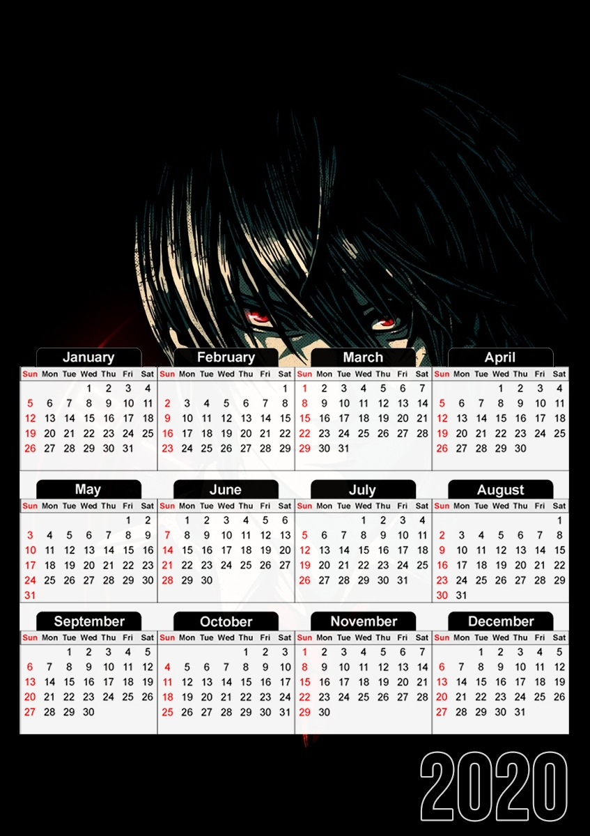  Light Yagami para A3 Photo Calendar 30x43cm