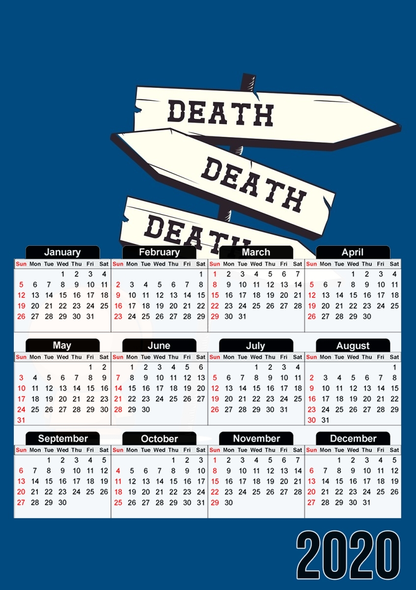  Deathtiny para A3 Photo Calendar 30x43cm