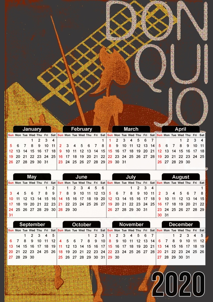  Don Quijote para A3 Photo Calendar 30x43cm