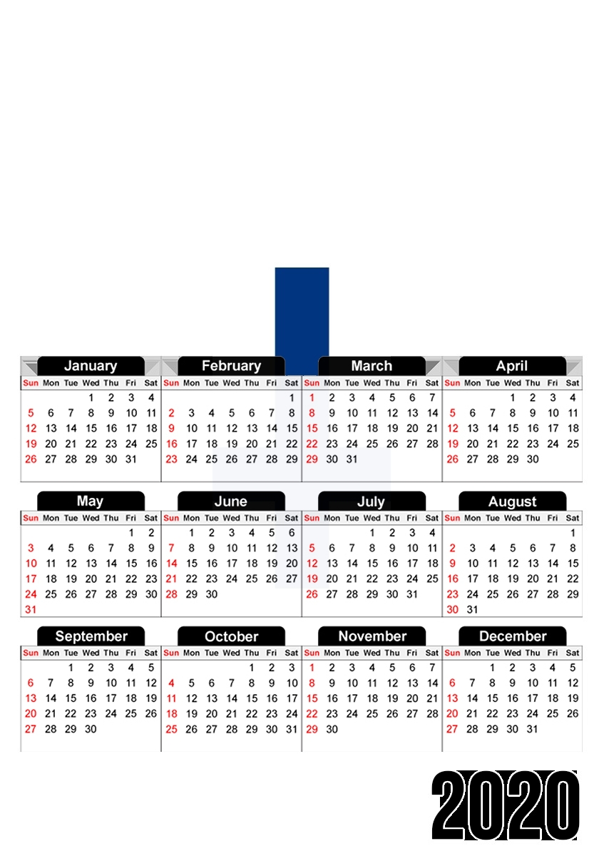  Bandera de Finlandia para A3 Photo Calendar 30x43cm