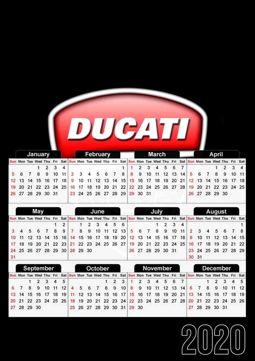  Ducati para A3 Photo Calendar 30x43cm