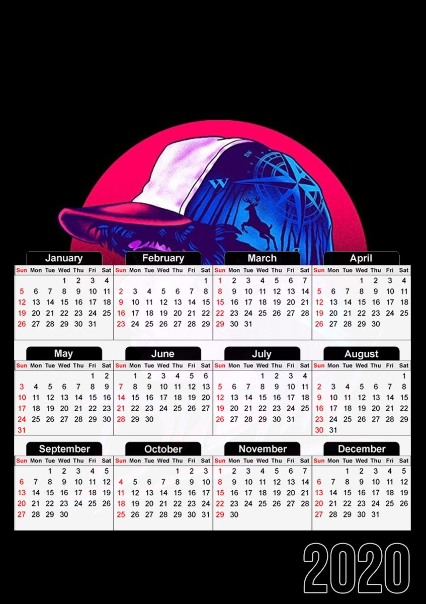  Dustin Stranger Things Pop Art para A3 Photo Calendar 30x43cm