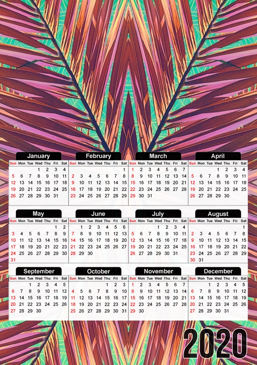  Ethnic palm para A3 Photo Calendar 30x43cm