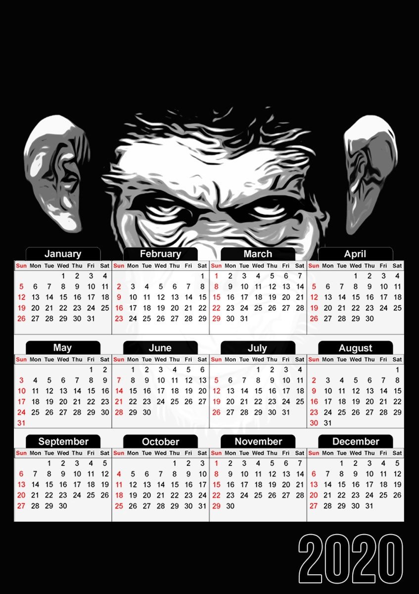  Evil Monkey para A3 Photo Calendar 30x43cm