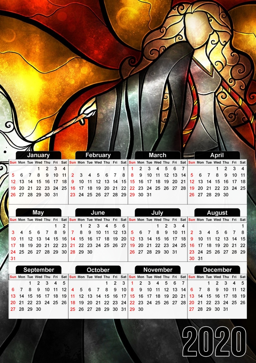  Expecto Patronum Witch para A3 Photo Calendar 30x43cm