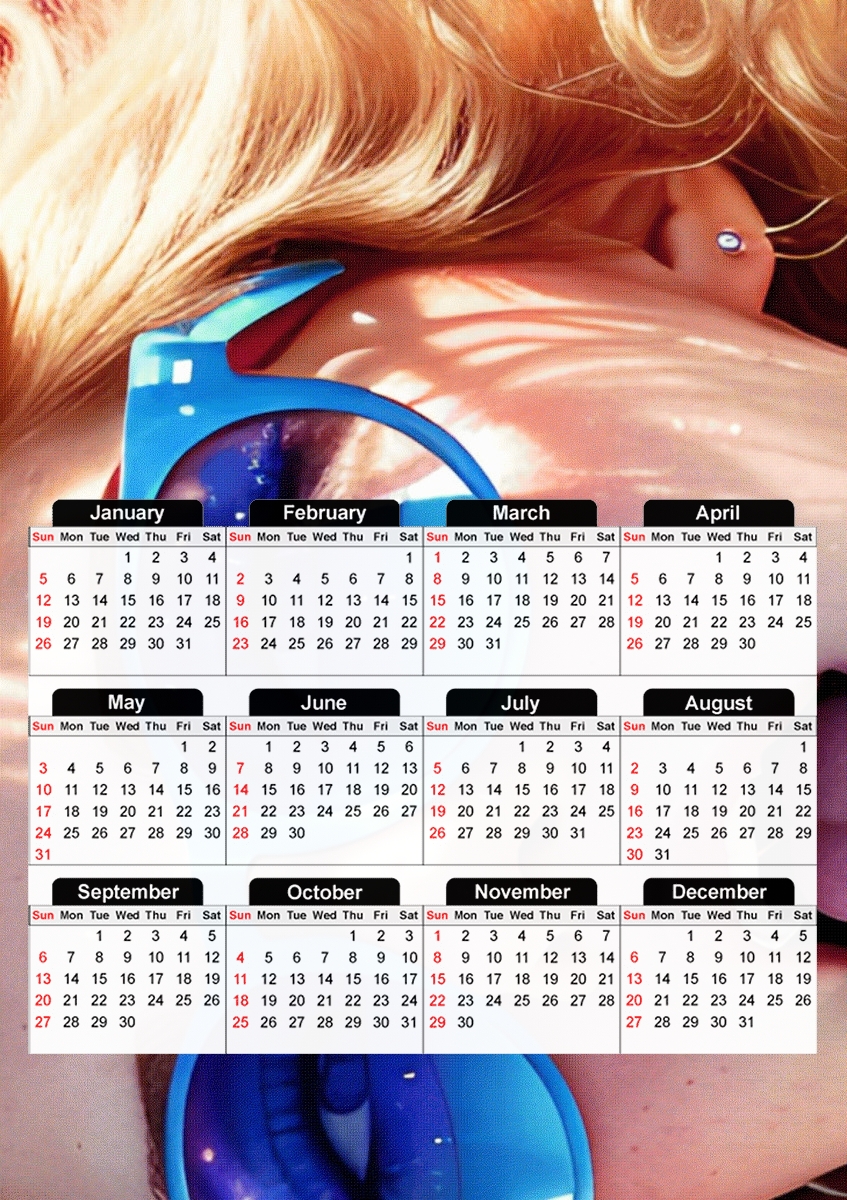  Eyes Vintage para A3 Photo Calendar 30x43cm